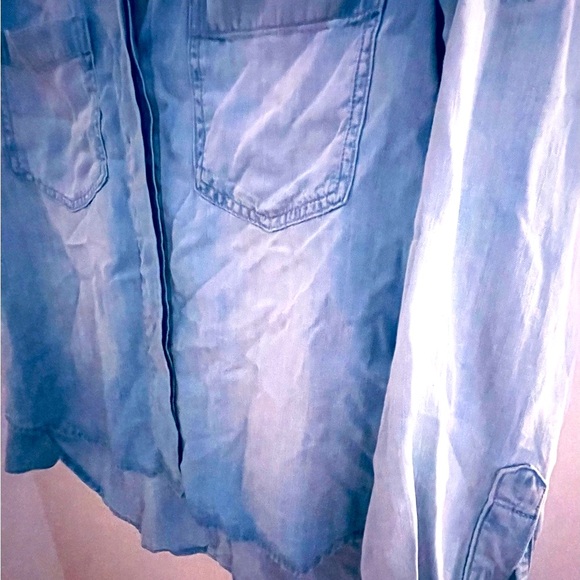 Bella Dahl Denim Button-Up Shirt medium wash LIKE NEW never worn Size XS - Picture 16 of 16